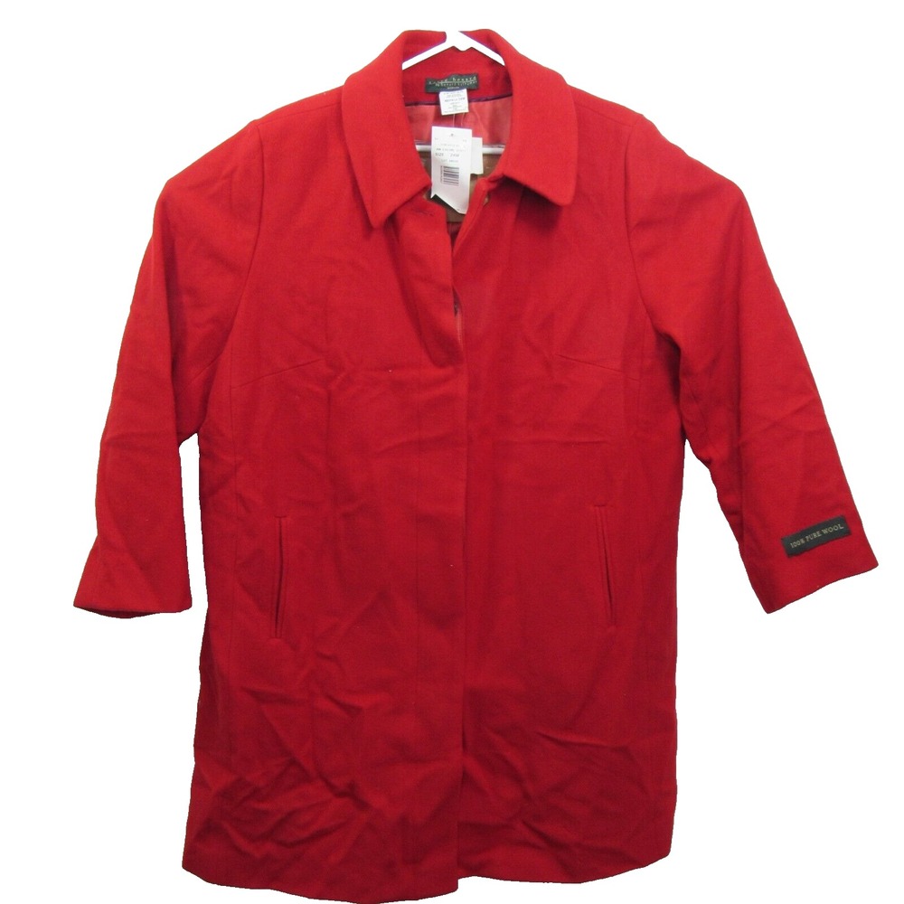 Benard Holtzman Harve Benard  Vintage Red Wool Coat‎ Size 24W